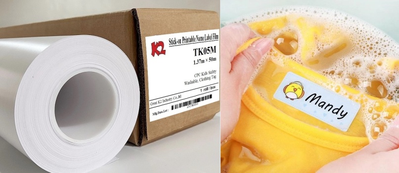 Washable Clothing Label Material for Care Tags Wasbaar kledinglabelmateriaal voor waslabels