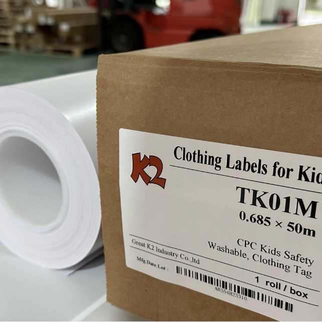 Blijf op kledingnaam label