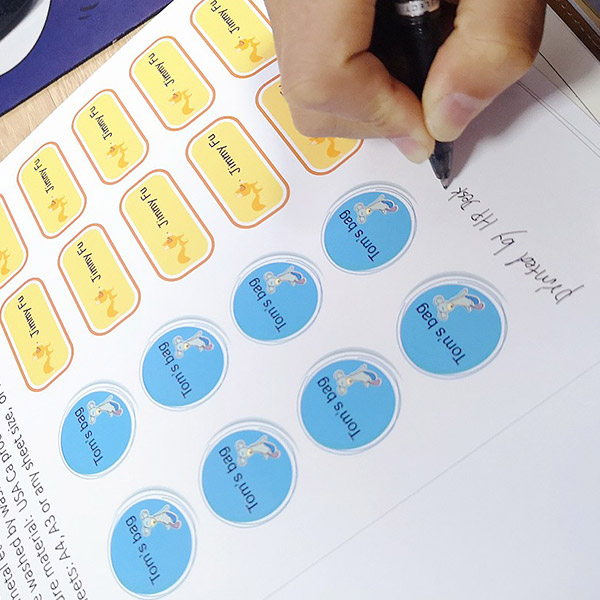 Inkjet -stickers voor kleding