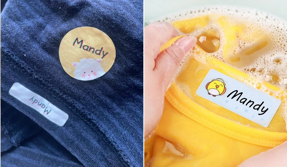 TK05 Stick-on Name Label Materiaal voor kleding